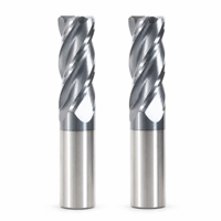 Fraise dynamique à 4 cannelures en carbure monobloc pour acier inoxydable, outil de fraisage CNC, directement de l'usine