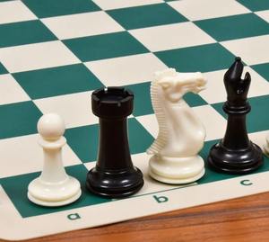 Pièces d'échecs en plastique de qualité supérieure, série Staunton, maître des échecs, 3,8 cm de hauteur, roi noir et ivoire, à prix abordable - Product Image 3