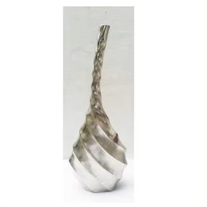 Design traditionnel fait à la main porte-fleur nouveauté classique Designer Pot de fleur bas quantité minimale de commande maison décorative en métal Vase à fleur - Product Image 3