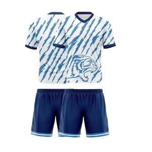 Vente en gros de vêtements de football pour jeunes Logo personnalisé Maillot et short de football avec sublimation Uniforme de football pour hommes - Product Image 2