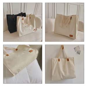 Sac de plage en toile personnalisé pour femmes avec deux sangles Fabriqué au Vietnam Utilisation promotionnelle Personnalisable Sans marque - Product Image 3