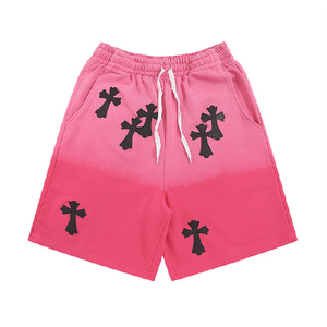 Nuevo diseño de corazón, lavado ácido de algodón, pantalones cortos de felpa francesa, dobladillo crudo, lavado ácido, Sol, se desvanece, pantalones cortos para correr para hombre, hechos por RAM Industry - Product Image 5