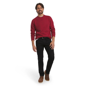 Ropa Deportiva para Exteriores, Sudadera Unisex Color Granate, Manga Larga, Secado Rápido, Ecológica, para Correr en Invierno, con Logotipo Personalizado, Cuello Redondo - Product Image 6