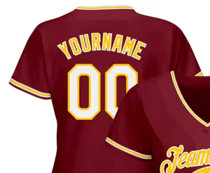 Maillots de baseball et de softball unisexes pour adultes en polyester, personnalisables par l'OEM, entièrement personnalisables, uniformes de sport, tailles plus grandes - Product Image 5