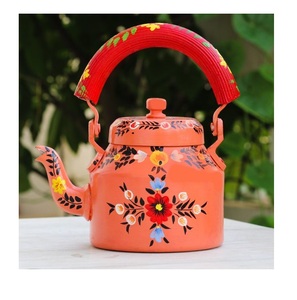 New Folk Hand Painted Tea <b>Kettle</b> for Serving the Tea New Look Metal Tea Pot in Wholesale Price New Design <b>Kettle</b> in New Style - Product Image 6