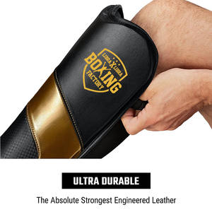 Protège-tibia réglable de la meilleure qualité pour hommes femmes logo personnalisé conception OEM MMA Kickboxing gants formation Balance X boxe - Product Image 4
