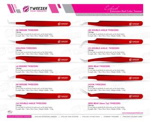 Pince à épiler de volume de marque privée pince à épiler à isolation forte pour extension de cils personnalisée avec boîte personnalisée pince à épiler à pointe de fibre - Product Image 6