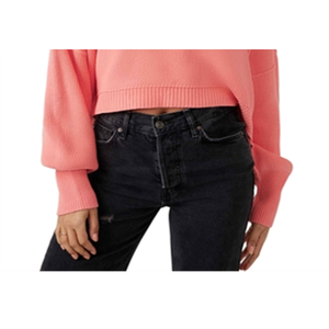 Maglione Corto da Donna Free People Easy Street, Traspirante, Rosa con Logo Frontale, Taglia XS, Stile Casual, Lavorato a Maglia, Autunno Inverno - Product Image 6