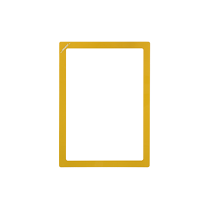 Portadocumenti Magnetico per Finestra DIN A3 Verticale, Giallo, 10 pz / Confezione.- KAN-MW-A3H-04 - Product Image 1