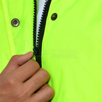 Chaqueta de Trabajo de Alta Visibilidad, Estilo Clásico, Ignífuga, Transpirable, Ligera, Antiarrugas, Fácil de Usar, para Trabajo Industrial