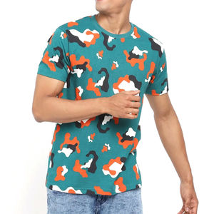 New Customize Logo & Design 100% Cotton T-shirt for Men Loose Fit Printed Lightweight Shirt Men Breathable T-Shirt - Product Image 6