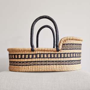 Cesta de dormir para bebés, productos esenciales para niños recién nacidos, juego de cestas y Moisés de algas marinas ecológicas - Product Image 3