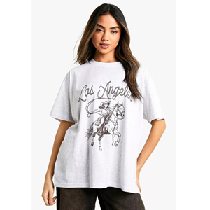 Camisetas Holgadas de Gran Tamaño para Mujer, Cómodas y Ligeras, Estilo Urbano, 100% Algodón, Secado Rápido, Transpirables, Estilo Hombros Caídos - Product Image 1