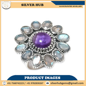 925 argent Sterling massif 100% naturel Malachite Cabochon pierre précieuse bijoux fins bague de fiançailles en gros OEM & ODM pierre de naissance - Product Image 4