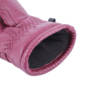 ถุงมือสกีหิมะสำหรับผู้หญิงถุงมือหนังแพะแท้กันน้ำใส่เล่นกีฬากลางแจ้งโลโก้ได้ตามต้องการ - Product Image 5