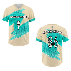 เสื้อกีฬาซอฟต์บอลคาร์ดิแกนแขนสั้นเสื้อกีฬาซอฟต์บอลเสื้อไล่ระดับสีออกแบบทีมชื่อ/หมายเลขสำหรับทุกเพศ - Product Image 5