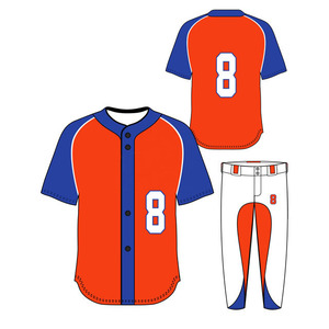 เยาวชนชายลายซอฟท์บอลเบสบอลเครื่องแบบเสื้อเบสบอลที่กําหนดเอง Sublimated เย็บปักถักร้อยเสื้อสไตล์ถนนสูงระบายอากาศ - Product Image 1