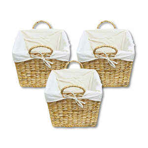 ตะกร้าผักตบชวาขายดีที่สุด: ทางเลือกที่เป็นมิตรกับสิ่งแวดล้อมสำหรับการจัดเก็บและของตกแต่งส่งออกจากเวียดนาม - Product Image 1