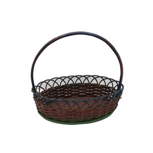 Panier en fer métallique nouveau design de forme ronde avec poignée panier de fruits ustensiles de cuisine de table panier de rangement de légumes - Product Image 4