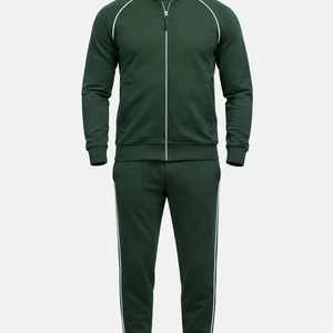 Conjunto Deportivo Unisex con Logotipo Personalizado, Mezcla de Algodón Premium, Chaqueta con Cremallera Transpirable y Ligera y Pantalones Deportivos, OEM ODM Venta al Por Mayor - Product Image 2