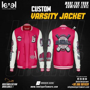 Recién llegado, chaqueta de manga larga estilo universitario, abrigo de invierno, chaqueta universitaria con letras de béisbol - Product Image 4
