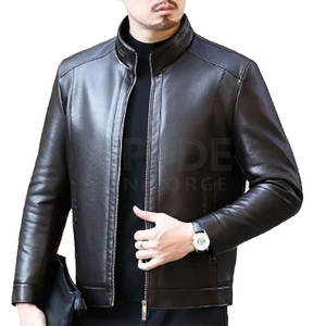 Chaqueta de cuero PU de calidad superior para hombre, recién llegado, diseño de moda, chaqueta de cuero de calidad superior recubierta de lona para hombre - Product Image 3