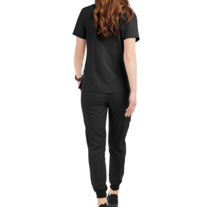 กางเกงสครับพยาบาลแบบยูนิเซ็กซ์ ผ้าทวิลโพลีเอสเตอร์/คอตตอน พรีเมียม เนื้อนุ่ม ลดริ้วรอย ซักได้ มีกระเป๋า เสื้อสครับคอวี แขนสั้น สำหรับโรงพยาบาล - Product Image 2