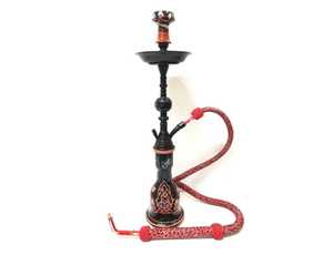 Benzersiz nargile vazolar uygun piyasa fiyatı el boyalı kırmızı karmaşık arap tasarım Shisha toptan alıcılar mevcut - Product Image 5