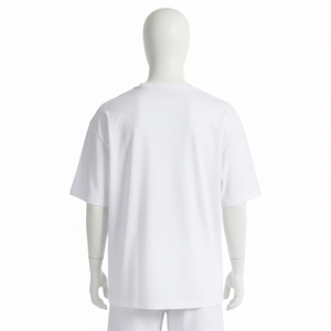 เสื้อยืดผู้ชายขายดี ทรงโอเวอร์ไซส์ สไตล์สตรีทแวร์ ผ้าฝ้าย 100% ระบายอากาศได้ดี น้ำหนักเบา ผลิตแบบถัก รับผลิตแบบ OEM - Product Image 3