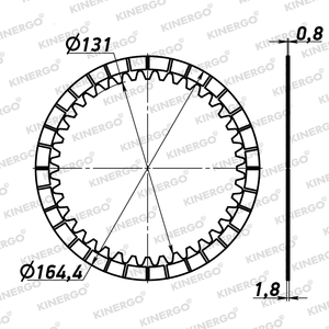 แผ่นคลัตช์ FJA01V5 สำหรับ Jatco / Nissan RE5R05A - Product Image 2