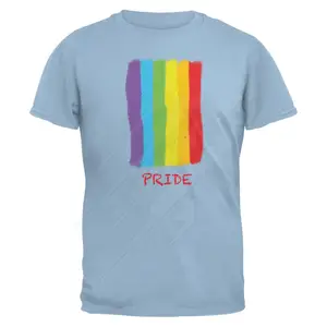 Pride Gay Love Lesbian Rainbow Design Print Unisex Casual T-shirts for Man and Women