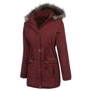 Parka pour femme, grande taille, imperméable, respirante, écologique, service OEM brut, matelassée, à capuche, hiver - Product Image 2