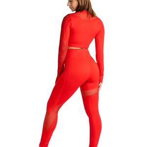 ชุดโยคะพรีเมียม 3 ชิ้น สำหรับผู้หญิงไซส์ใหญ่ แห้งเร็ว รับผลิตแบบ OEM บริการสกรีนโลโก้ ชุดโยคะพิมพ์ลายคุณภาพสูง - Product Image 2