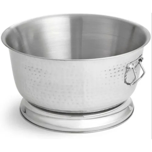 Double Wall Hammered Stainless Steel Oval Shape Bar Accessories <b>Ice</b> <b>Bucket</b> with LED Light Eco-Friendly & Customized Design - Product Image 3