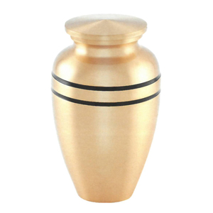 Urna funeraria de Metal elegante hecha a mano moderna de nuevo diseño clásico para cenizas humanas, urnas funerarias de tamaño adulto, Color dorado - Product Image 6