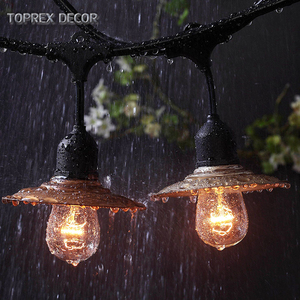 Thương mại ngoài trời chuỗi ánh sáng 10m 20M Đen IP65 đánh giá Festoon <span class=keywords><strong>Globe</strong></span> Bulb cho sử dụng trong nhà trang trí quả cầu cho các lễ hội - Product Image 1