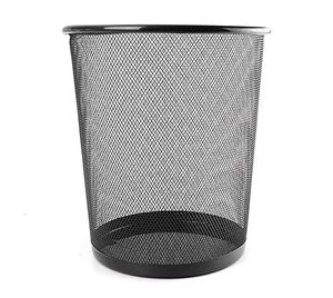 Cubos de basura de metal perforados hechos a mano de acero inoxidable 100% para habitación de invitados Cubo de basura de alta venta - Product Image 1