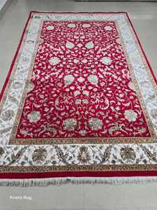 พรมกันลื่นเนื้อนุ่มแบบแอบสแตรกสไตล์เปอร์เซียพรมปูพื้นห้องนอนเป็นมิตรกับสัตว์เลี้ยงผ้าฝ้ายขนละเอียดขนาดตามสั่ง - Product Image 2