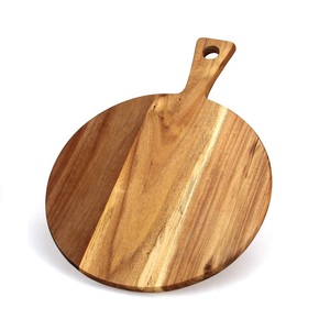 Elegante Tabla de quesos para utensilios de cocina, hogar, Hotel, restaurante, bandeja para cortar, decoración, tabla de cortar de madera de color marrón, forma redonda - Product Image 6