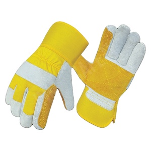 High Quality <b>Cow</b> Split Leather CE Certified Safety Gloves Reinforcement Heat Resistant Anti-Cut/Anti-Slip for Industrial Work - Product Image 1