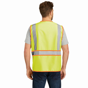 Chaleco de Seguridad de Alta Visibilidad para Construcción con Múltiples Bolsillos, Ropa de Seguridad Reflectante Impermeable de Alta Visibilidad, Logotipo Personalizable - Product Image 2