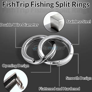 Heavy Duty Fishing <b>Split</b> <b>Rings</b> Reliable Stainless Steel for Fishing Gear Professional Fishing <b>Split</b> <b>Rings</b> - Product Image 2