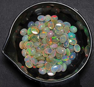 AAA qualité 7 pièces opale éthiopienne 8*10MM Cabochon ovale en vrac 5A qualité 11 CT améthyste couleur perle naturelle poire fabrication de bijoux IGI - Product Image 5