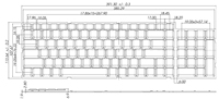 Modul Keyboard QWERTY Ultra Tipis Baru dengan Keypad Numerik, Sakelar Scissor, 5M Cycle, Antarmuka USB/PS/2, KVM Console, Bahasa Inggris Rusia UK