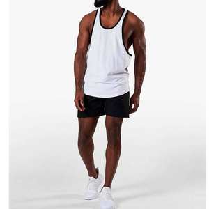 Camiseta sin mangas de Fitness de gimnasio en blanco de tendencia superventas de alta calidad para hombre a la venta - Product Image 3