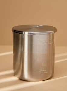 ภาชนะใส่เทียนสแตนเลสคุณภาพสูงสำหรับขายส่ง พร้อมผิวขัดเงาและผิวสีนิกเกิล มีแบบกลมสำหรับเทศกาลคริสต์มาส - Product Image 3