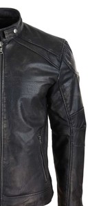 Chaquetas de cuero genuino de alta calidad: una moda clásica básica Durabilidad Atemporal Elegancia elegante Moda Mate Brillante - Product Image 5