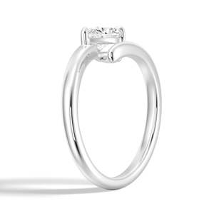 East-West 9K Gold <b>Ring</b> with Lab Grown Pear Cut Diamond Elegant Diamond <b>Rings</b> Collection - Product Image 6
