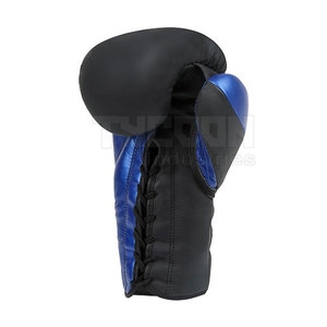 Gants de boxe à lacets bon marché Gants de boxe à lacets en cuir en tissu Gants de boxe de qualité supérieure - Product Image 5
