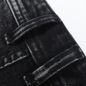 Jeans pour hommes de qualité, style européen, coupe droite et slim, vente en gros, mode, lavage spécial, OEM - Product Image 4